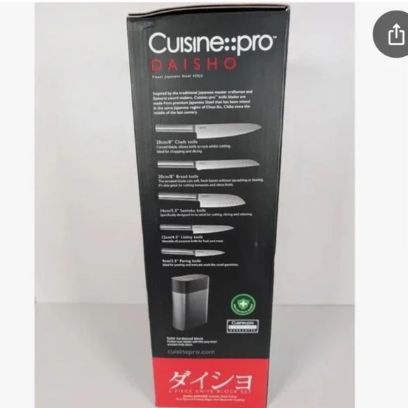 Cuisine::pro Daisho 5-Piece Knife Block Set